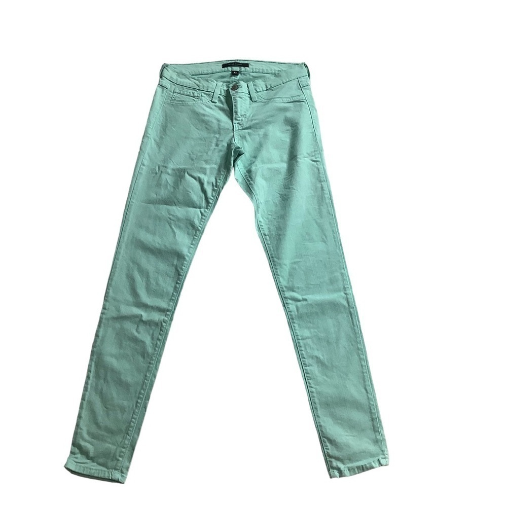 Flying Monkey Aqua Sea Foam Green Skinny Jeans Size 27 Buckle